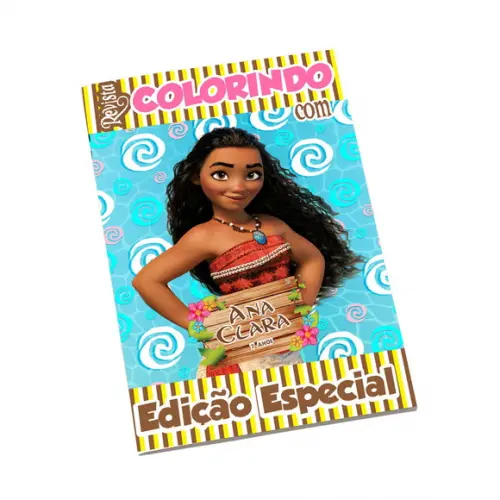 Revistinha para Colorir Tema Moana