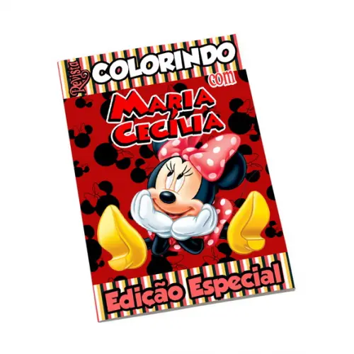 Revistinha para Colorir Tema Minnie