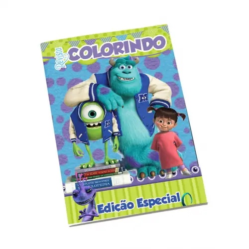 Revistinha para Colorir Tema Monstros Sa