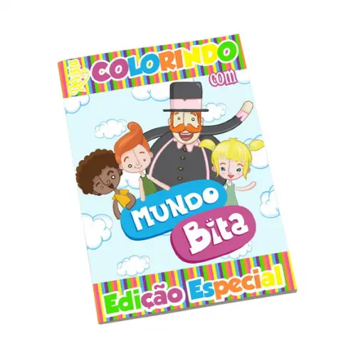 Revistinha para Colorir Tema Mundo Bita