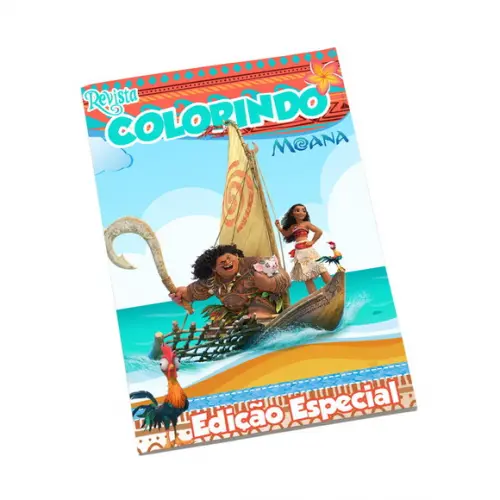 Revistinha para Colorir Tema Moana