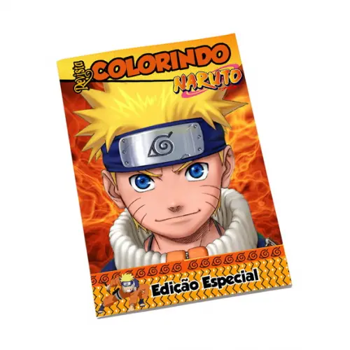 Revistinha para Colorir Tema Naruto