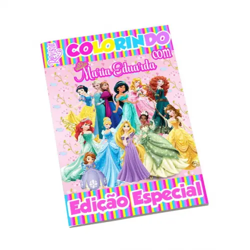 Revistinha para Colorir Tema Princesas