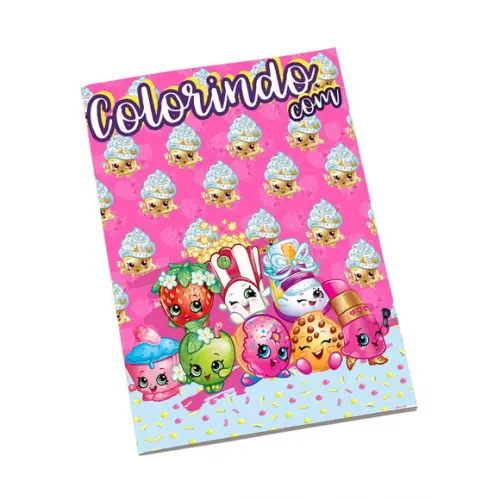 Revistinha para Colorir Tema Shopkins