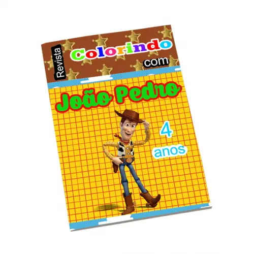 Revistinha para Colorir Tema Toy Story