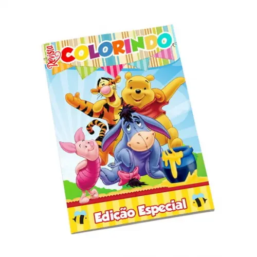 Revistinha para Colorir Tema Ursinho Pooh