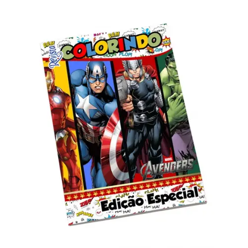Revistinha para Colorir Tema Vingadores