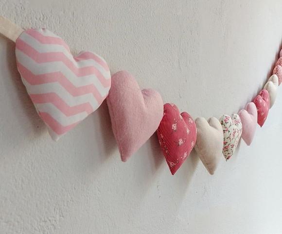 Varal Decorativo para Berço - Corações