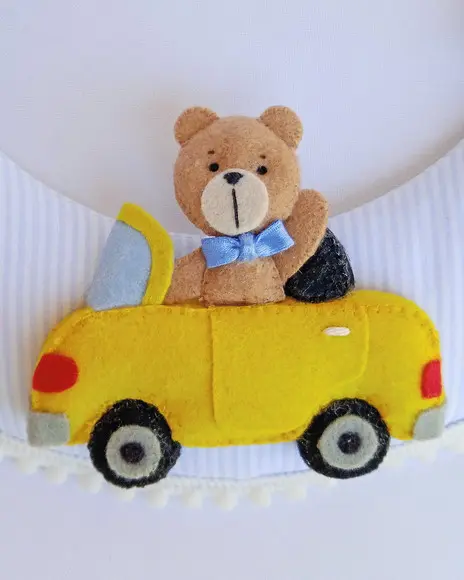 Guirlanda Porta Maternidade - Ursinho e Carros