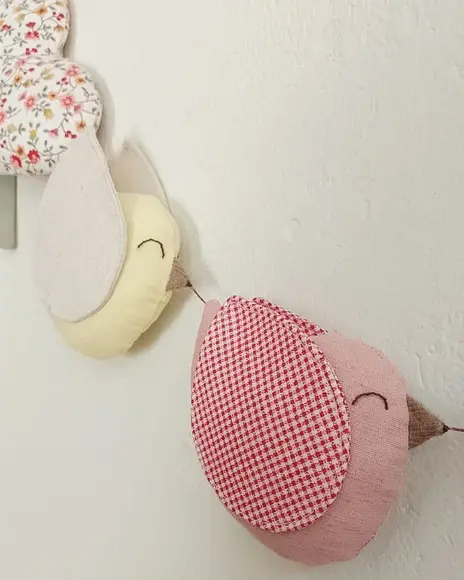 Varal Decorativo - Passarinhos e Corações