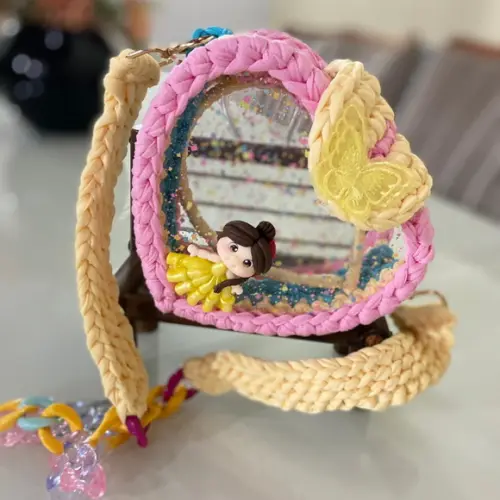 Bolsa Manu e Mel de Crochê