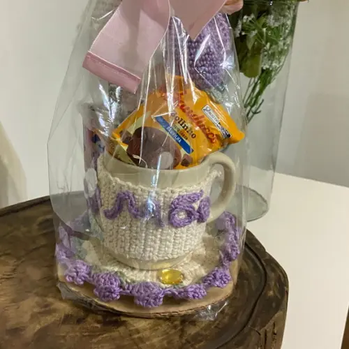 Caneca Personalizada em Crochê