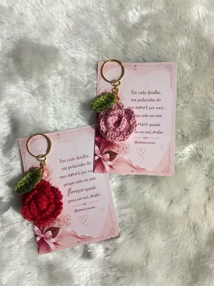 Chaveiro Rosa