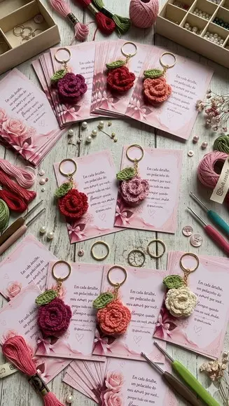Chaveiro Rosa