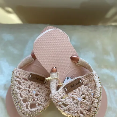 Chinelo Personalizado Crochê