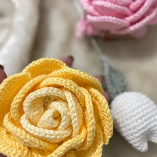 Sachê de Flor em Crochê