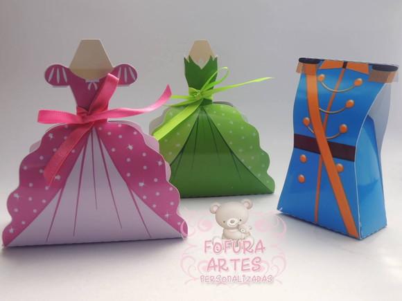 35 Caixinhas Vestido Princesas