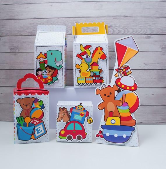 Kit 15 Caixas Brinquedos Personalizadas