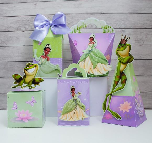 Kit 15 Caixas Princesa Tiana Personalizadas