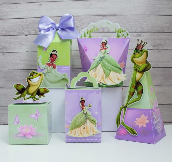 Kit 15 Caixas Princesa Tiana Personalizadas