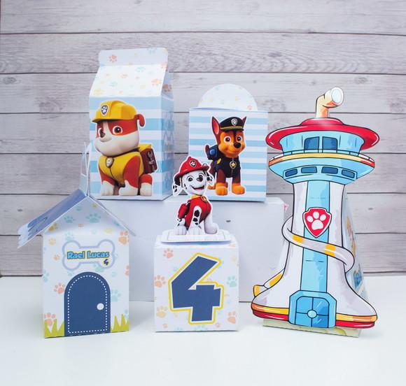 Kit 20 Caixas Skye Patrulha Canina Personalizadas