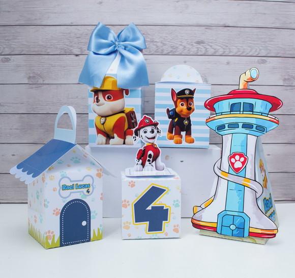Kit 25 Caixas Skye Patrulha Canina Personalizadas