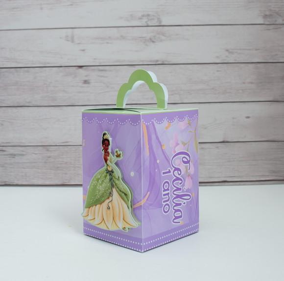 Kit 30 Caixas Princesa Tiana Personalizadas