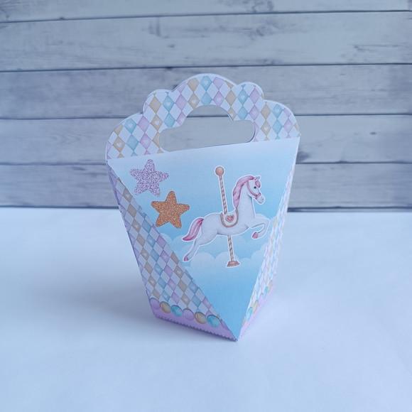 Kit Festa Personalizados - 20 Peças - Circo Rosa Aquarela