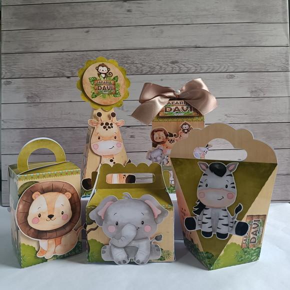 Kit Festa Personalizados Safari Baby (15 Peças)