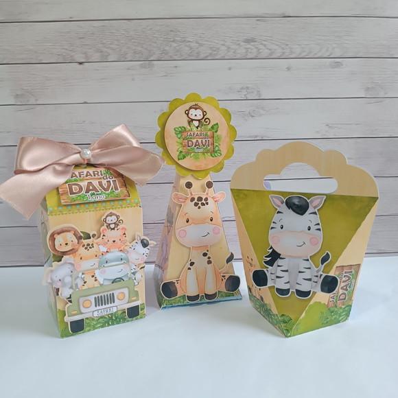 Kit Festa Personalizados Safari Baby (15 Peças)