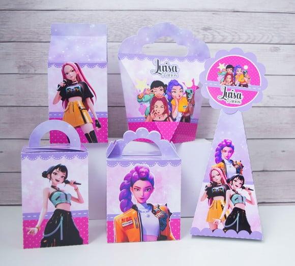 Personalizados Guerreiras do K-pop Rosa (15 Peças)