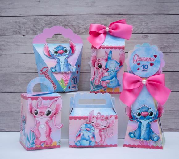 Personalizados Stitch e Angel (20 Peças)