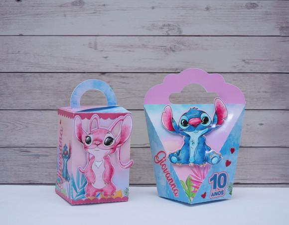 Personalizados Stitch e Angel (15 Peças)