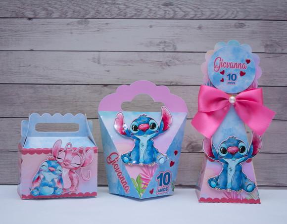 Personalizados Stitch e Angel (20 Peças)