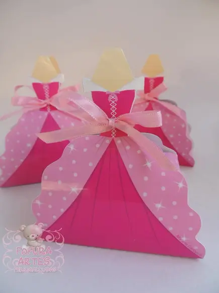 50 Caixinhas Vestido Princesas