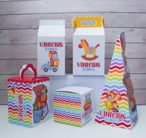 Kit 15 Caixas Brinquedos Personalizadas