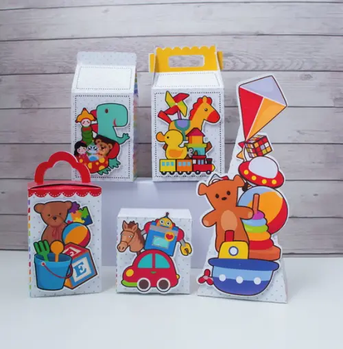 Kit 15 Caixas Brinquedos Personalizadas