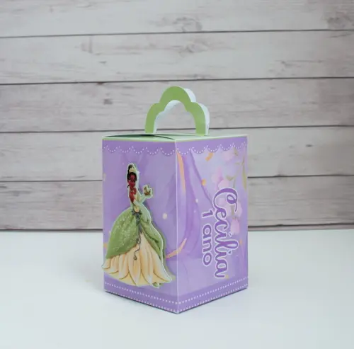 Kit 15 Caixas Princesa Tiana Personalizadas