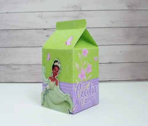 Kit 40 Caixas Princesa Tiana Personalizadas