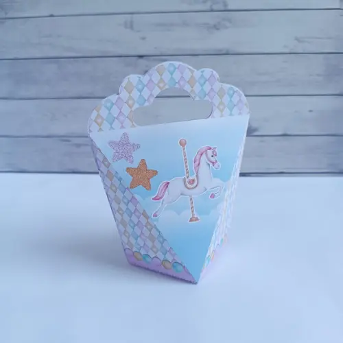 Kit Festa Personalizados - 20 Peças - Circo Rosa Aquarela