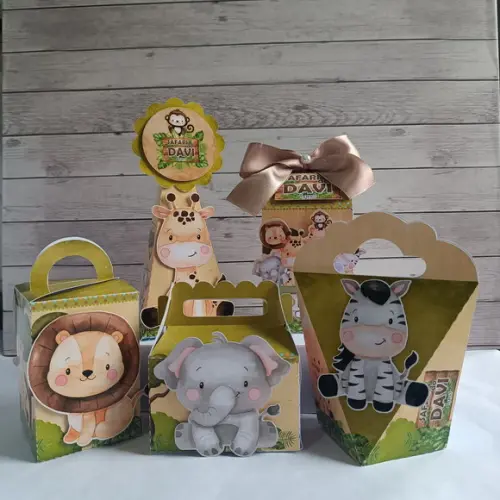 Kit Festa Personalizados Safari Baby (15 Peças)