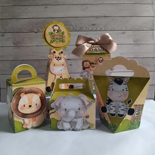 Kit Festa Personalizados Safari Baby (15 Peças)
