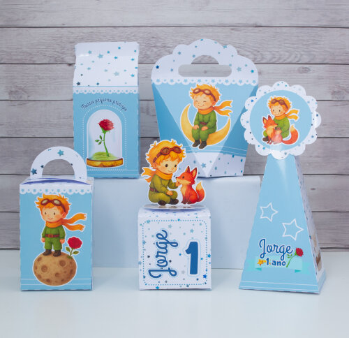 Personalizados PEQUENO PRÍNCIPE (15 peças) Kit Caixas