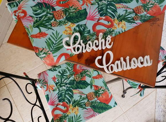 Almofada Assento para Cadeira Acquablock Floral 40x40