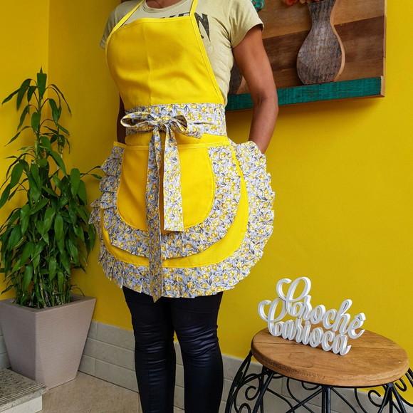 Avental Amarelo Primavera