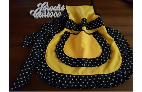 Avental Diferente - Amarelo E Preto