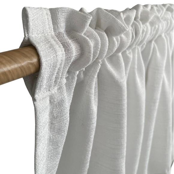 Bandô de Janela Branco Ranhura Elegante 150x45 ou Sob Medida