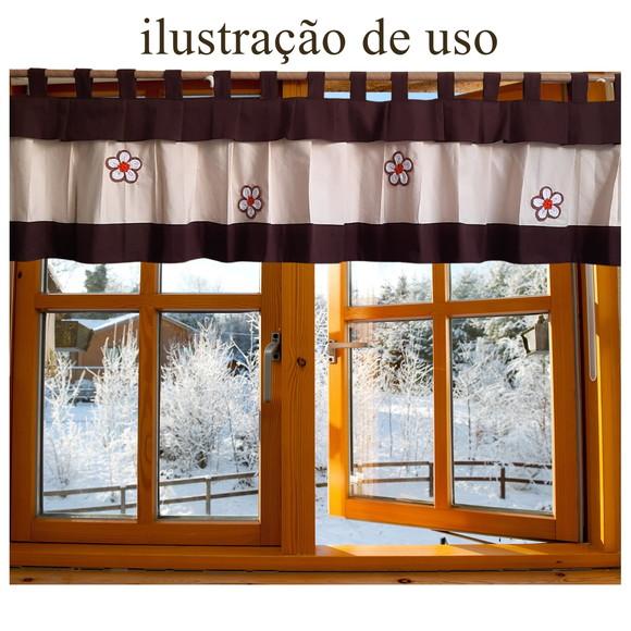 Bandô para Cortina Sob Medida e Escolha Cores 1,50x0,45
