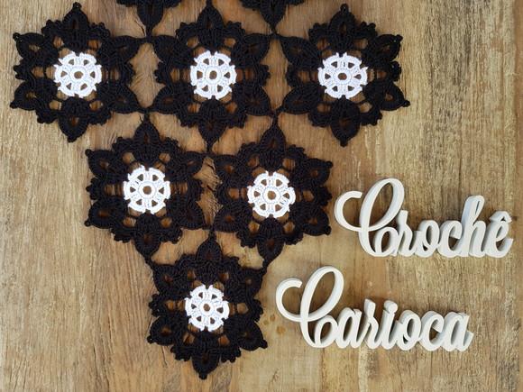 Caminho de Mesa em Crochê Floral Escolha Cores