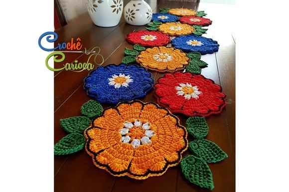Caminho de Mesa Russo Escolha Cores 1,40 x 0,45
